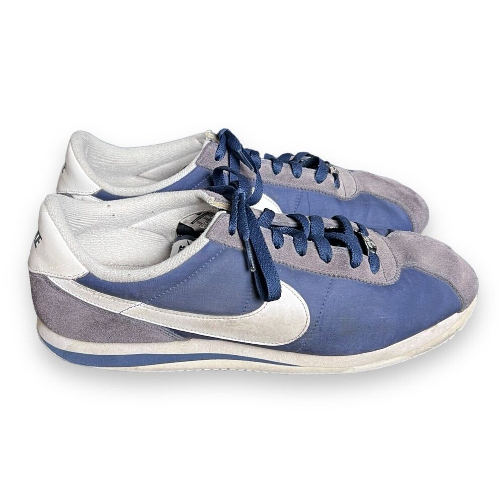 Nike Cortez Basic Nylon Suede Midnight Navy  Shoes Men’s Size 13 (317249-413)